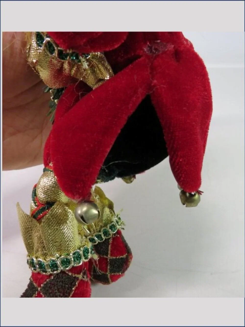 Unbranded Mark Roberts Style Christmas Santa Elf Fairy Shelf Sitter Jingle Bells